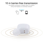 TI8S TWS Dazzling Wireless Stereo Bluetooth 5.0 Earphones with Charging Case(White)