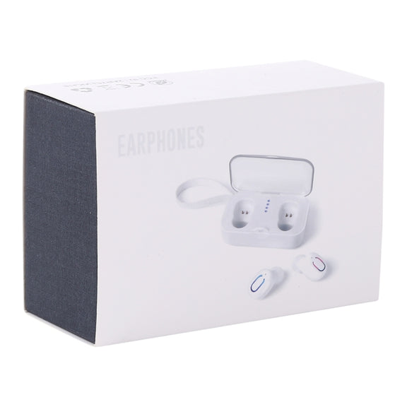 TI8S TWS Dazzling Wireless Stereo Bluetooth 5.0 Earphones with Charging Case(White)