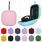 Solid Color Silicone Wireless Bluetooth Earphone Protective Case for Beats Powerbeats Pro(Wine Red)