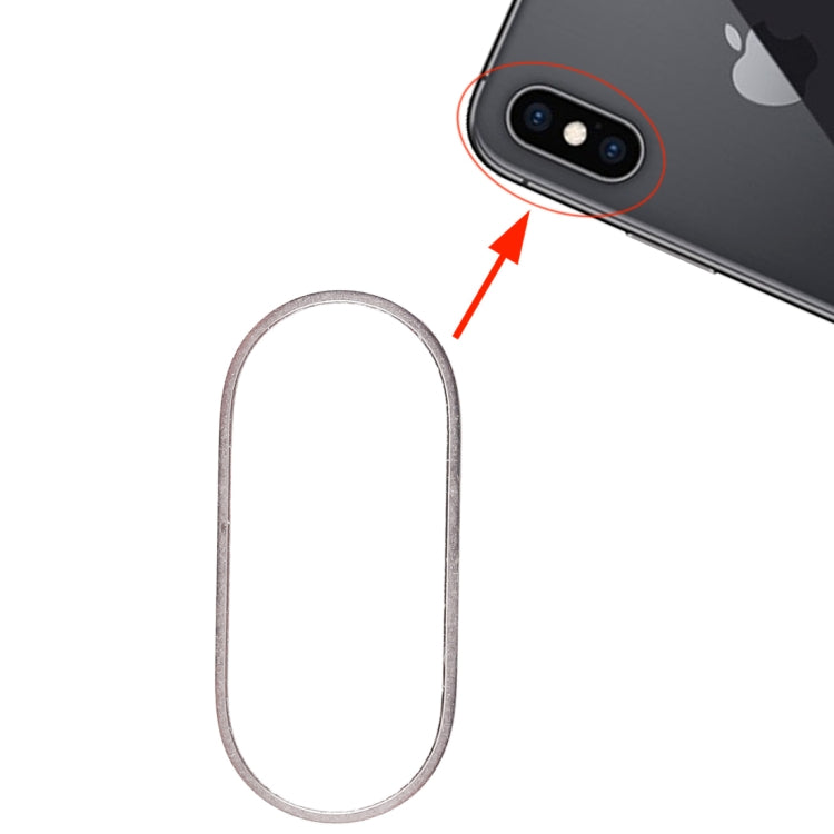 Rear Camera Glass Lens Metal Protector Hoop Ring for iPhone XS & XS Max(White) - Camera Series by PMC TechLife | Online Shopping South Africa | PMC TechLife | Buy Now Pay Later Mobicred
