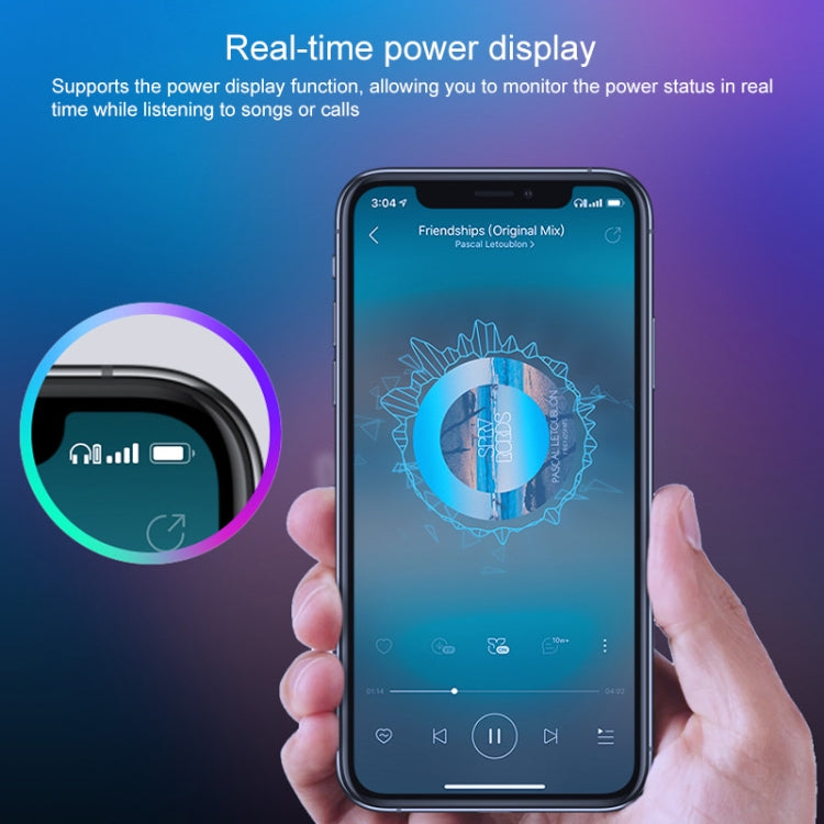 M7 TWS V5.0 Binaural Wireless Stereo Bluetooth Headset with Charging Case and Digital Display(Black) - TWS Earphone by PMC TechLife | Online Shopping South Africa | PMC TechLife