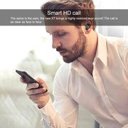 X7 TWS V5.0 Binaural Wireless Stereo Bluetooth Headset with Charging Case and Digital Display(White)