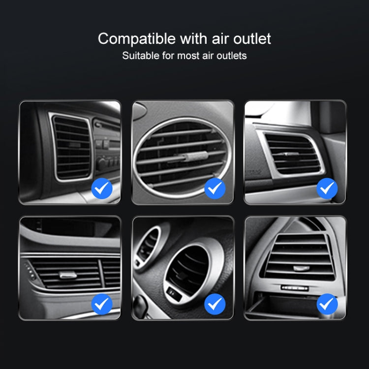 JJT-968 15W Max Output Magnetic Car Air Outlet Bracket Wireless Charger(Black)