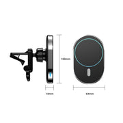 JJT-968 15W Max Output Magnetic Car Air Outlet Bracket Wireless Charger(Green)