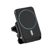 JJT-969 15W Max Output Magnetic Car Air Outlet Bracket Wireless Charger(Black)