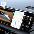 JJT-969 15W Max Output Magnetic Car Air Outlet Bracket Wireless Charger(White) - Wireless Charger Holders by PMC TechLife | Online Shopping South Africa | PMC TechLife