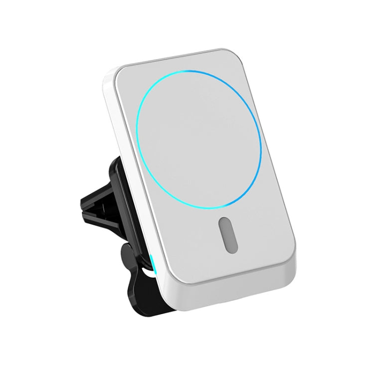 JJT-969 15W Max Output Magnetic Car Air Outlet Bracket Wireless Charger(White) - Wireless Charger Holders by PMC TechLife | Online Shopping South Africa | PMC TechLife