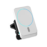 JJT-969 15W Max Output Magnetic Car Air Outlet Bracket Wireless Charger(White)
