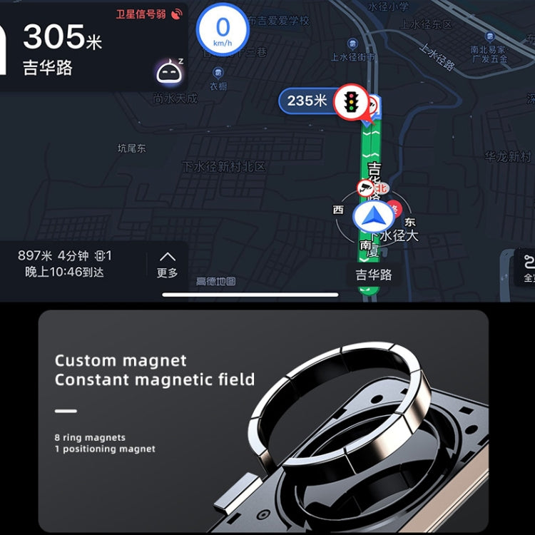 JJT-969 15W Max Output Magnetic Car Air Outlet Bracket Wireless Charger(Blue)