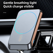 JJT-969 15W Max Output Magnetic Car Air Outlet Bracket Wireless Charger(Blue)