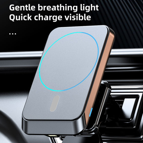 JJT-969 15W Max Output Magnetic Car Air Outlet Bracket Wireless Charger(Blue)