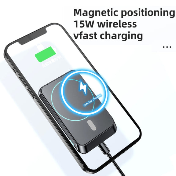 JJT-969 15W Max Output Magnetic Car Air Outlet Bracket Wireless Charger(Black)