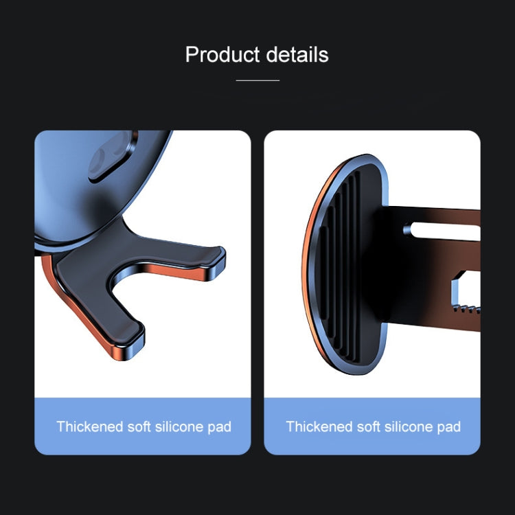 K10 15W Max Output Infrared Sensor Car Air Outlet Bracket Wireless Charger(Black) - Wireless Charger Holders by PMC TechLife | Online Shopping South Africa | PMC TechLife