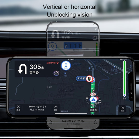 K07 15W Max Output Magnetic Car Air Outlet Bracket Wireless Charger(Black)