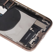 Battery Back Cover Assembly (with Side Keys & Speaker Ringer Buzzer & Motor & Camera Lens & Card Tray & Power Button + Volume Button + Charging Port + Signal Flex Cable & Wireless Charging Module) for iPhone XS(Gold)