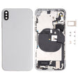 Battery Back Cover Assembly (with Side Keys & Speaker Ringer Buzzer & Motor & Camera Lens & Card Tray & Power Button + Volume Button + Charging Port + Signal Flex Cable & Wireless Charging Module) for iPhone XS(White) - Back Cover by PMC TechLife | Online Shopping South Africa | PMC TechLife | Buy Now Pay Later Mobicred
