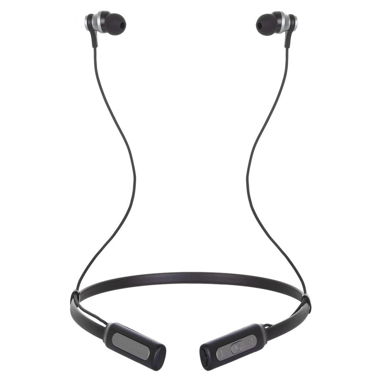 HT1 Magnetic In-Ear Wireless Bluetooth Stereo Headset(Black) - Neck-mounted Earphone by PMC TechLife | Online Shopping South Africa | PMC TechLife
