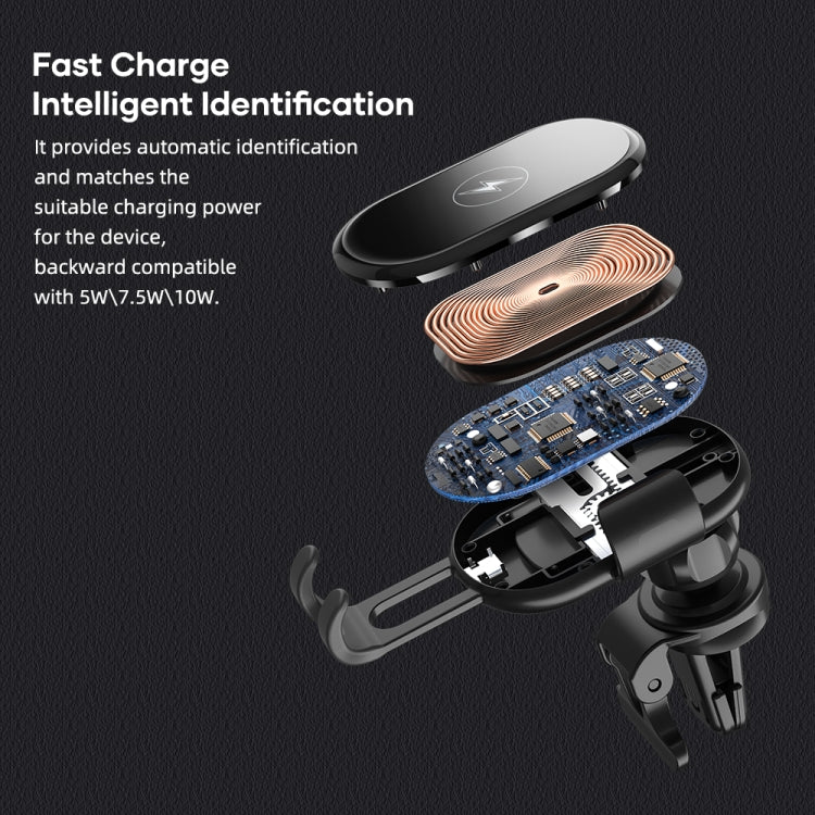 ROCK W31 Car Gravity Wireless Charging Air Outlet Bracket
