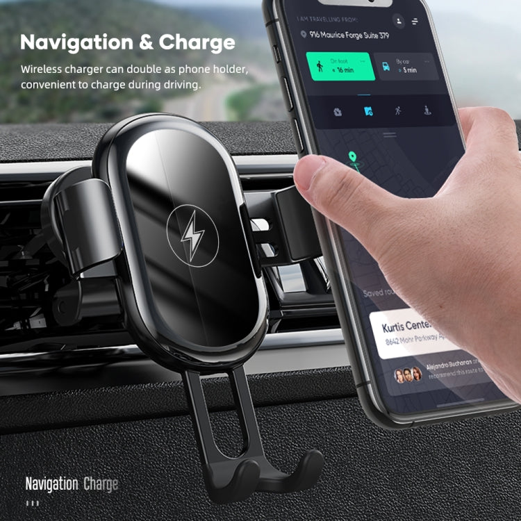 ROCK W31 Car Gravity Wireless Charging Air Outlet Bracket