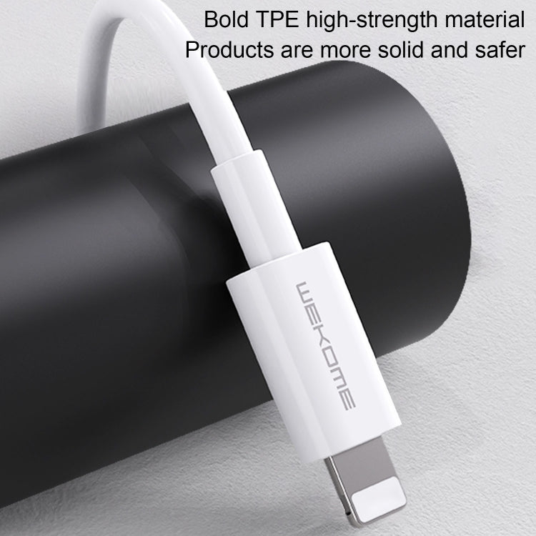 WK WDC-117 3A 8 Pin Fast Charging Charging Cable, Length: 1.2m (White) - Normal Style Cable by WK | Online Shopping South Africa | PMC TechLife | Buy Now Pay Later Mobicred