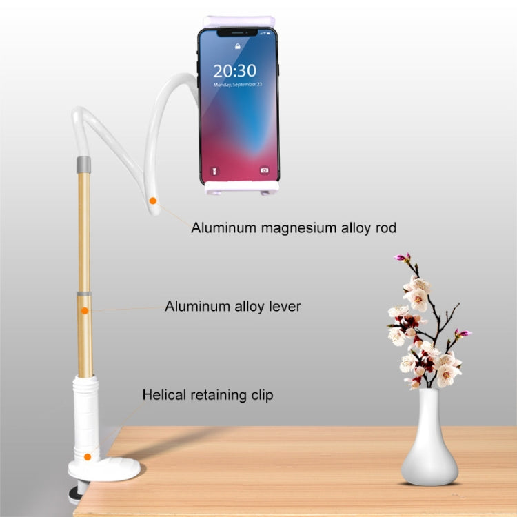 Aluminum-magnesium Alloy Free-Rotating Lazy Bracket Universal Mobile Phones Tablet PC Stand, Suitable for 4-12.9 inch Mobile Phones / Tablet PC, Length: 1m (Pink) - Lazy Bracket by PMC TechLife | Online Shopping South Africa | PMC TechLife