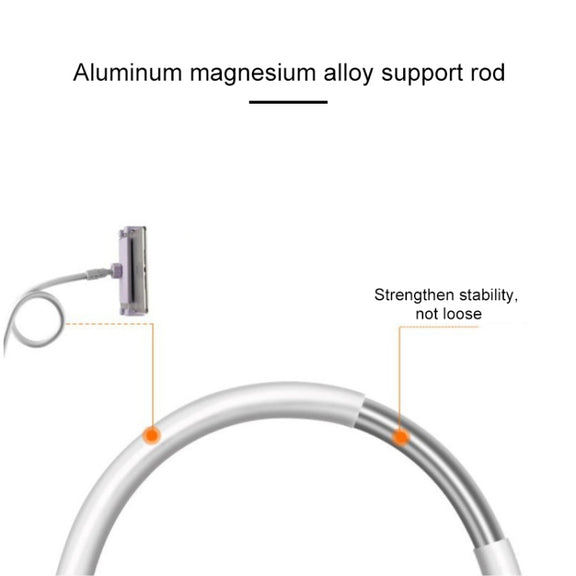 Aluminum-magnesium Alloy Free-Rotating Lazy Bracket Universal Mobile Phones Tablet PC Stand, Suitable for 4-12.9 inch Mobile Phones / Tablet PC, Length: 1.3m (Pink)