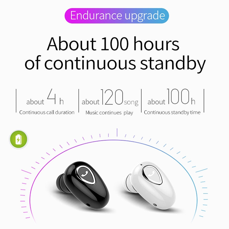 YX01 Sweatproof Bluetooth 4.1 Wireless Bluetooth Earphone, Support Memory Connection & HD Call (Black)