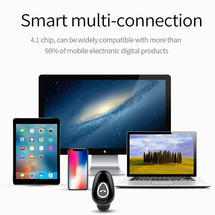 YX01 Sweatproof Bluetooth 4.1 Wireless Bluetooth Earphone, Support Memory Connection & HD Call (White) - Bluetooth Earphone by PMC TechLife | Online Shopping South Africa | PMC TechLife