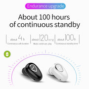 YX01 Sweatproof Bluetooth 4.1 Wireless Bluetooth Earphone, Support Memory Connection & HD Call (White)