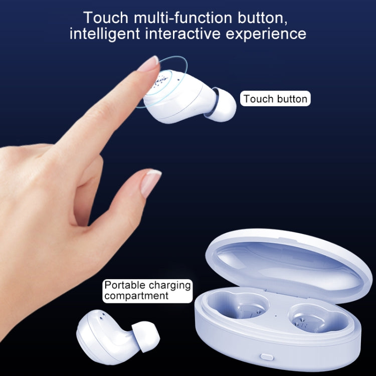 ZEALOT H19 TWS Bluetooth 5.0 Touch Wireless Bluetooth Earphone with Magnetic Charging Box, Support HD Call & Bluetooth Automatic Connection(White) - TWS Earphone by ZEALOT | Online Shopping South Africa | PMC TechLife | Buy Now Pay Later Mobicred