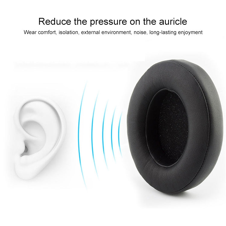 2 PCS For Beats EP Wired Headset Ear-cap Sponge Earmuffs(Black)