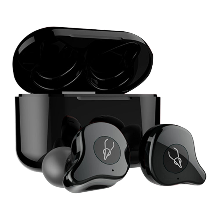 Sabbat E12 Portable In-ear Bluetooth V5.0 Earphone with Wireless Charging Box, Wireless Charging Model, For iPhone, Galaxy, Huawei, Xiaomi, HTC and Other Smartphones(Grey) - free shipping - PMC Jewellery - Order now!