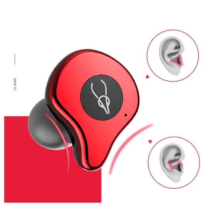 Sabbat E12 Portable In-ear Bluetooth V5.0 Earphone with Wireless Charging Box, Wireless Charging Model, For iPhone, Galaxy, Huawei, Xiaomi, HTC and Other Smartphones(Purple) - free shipping - PMC Jewellery - Order now!