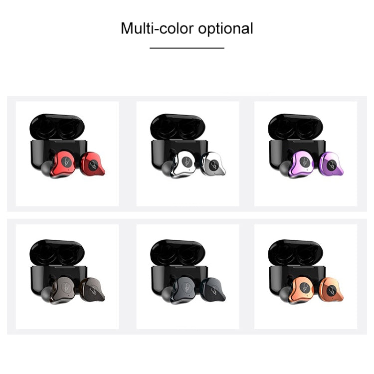 Sabbat E12 Portable In-ear Bluetooth V5.0 Earphone with Wireless Charging Box, Wireless Charging Model, For iPhone, Galaxy, Huawei, Xiaomi, HTC and Other Smartphones(Purple) - free shipping - PMC Jewellery - Order now!