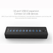 ORICO P10-U3-V1 10 USB 3.0 Ports HUB, Specification: EU Plug