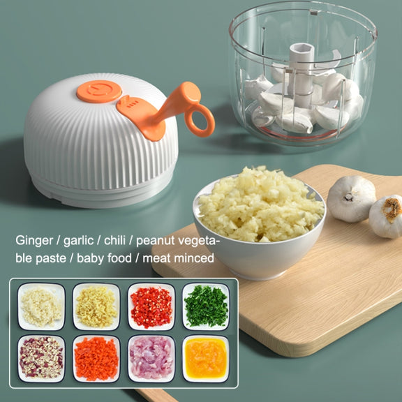 REMAX SL-BM03 Rechew Series Wireless Electric Garlic Stirrer Cordless Portable Food Processor (White)
