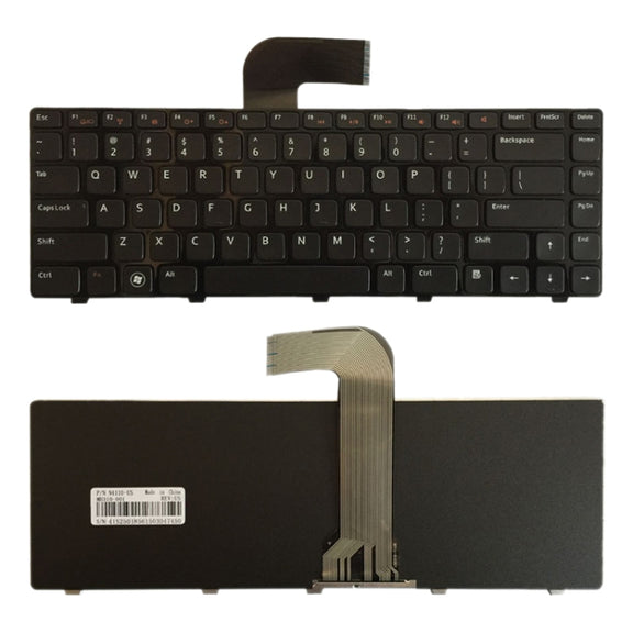US Keyboard for DELL Inspiron 14R N4110 M4110 N4050 M4040 N5050 M5050 M5040 N5040 3330 X501LX502L P17S P18 N4120 M4120 L502X (Black)