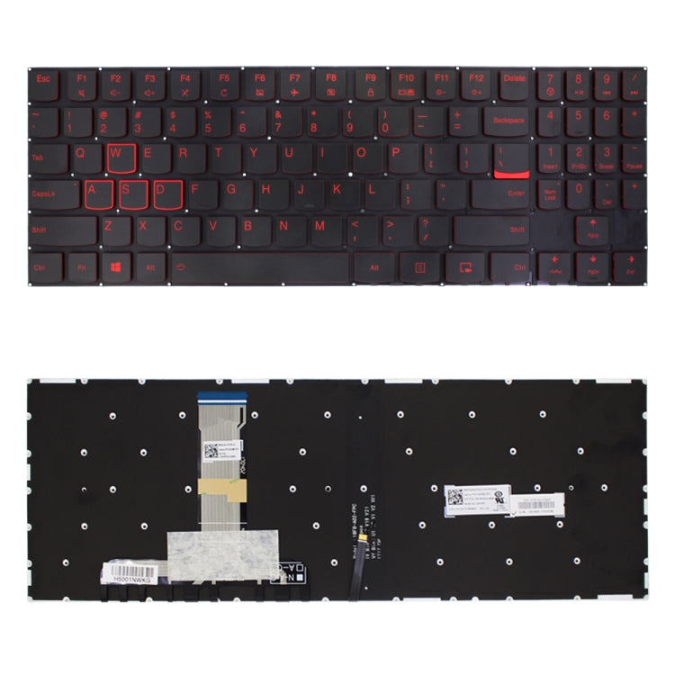 US Keyboard with Backlight for Lenovo Legion Y520 Y520-15IKB Y720 Y720-15IKB R720 R720-15IKB (Black) - Replacement Keyboards by PMC TechLife | Online Shopping South Africa | PMC TechLife | Buy Now Pay Later Mobicred