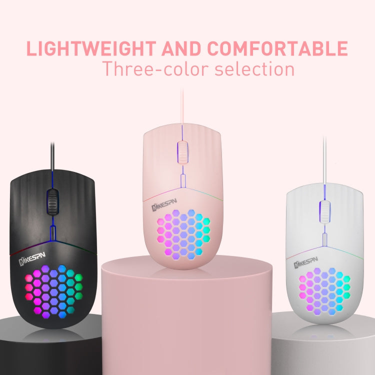 MKESPN SXS-838 Type-C Interface RGB Hollow Wired Mouse(Black) - Wired Mice by MKESPN | Online Shopping South Africa | PMC Jewellery | Buy Now Pay Later Mobicred