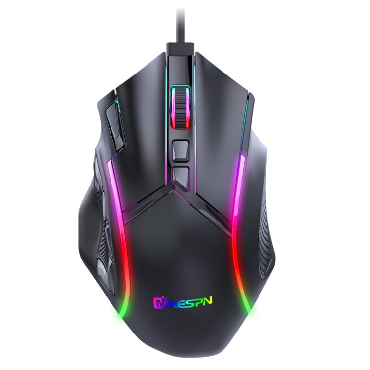 MKESPN X15 Full Speed 12800DPI 12 Buttons Macro Definition RGB Wired Mouse - Wired Mice by MKESPN | Online Shopping South Africa | PMC TechLife | Buy Now Pay Later Mobicred