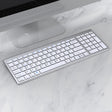 109 Three-mode Wireless Bluetooth Keyboard (Silver) - free shipping - PMC TechLife - Order now!