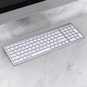109 Three-mode Wireless Bluetooth Keyboard (Silver)