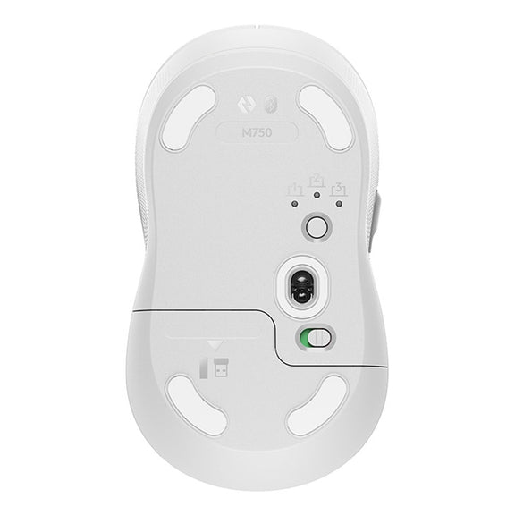 Logitech M750 2000DPI 2.4GHz Wireless Bluetooth Dual Mode Mouse (White)