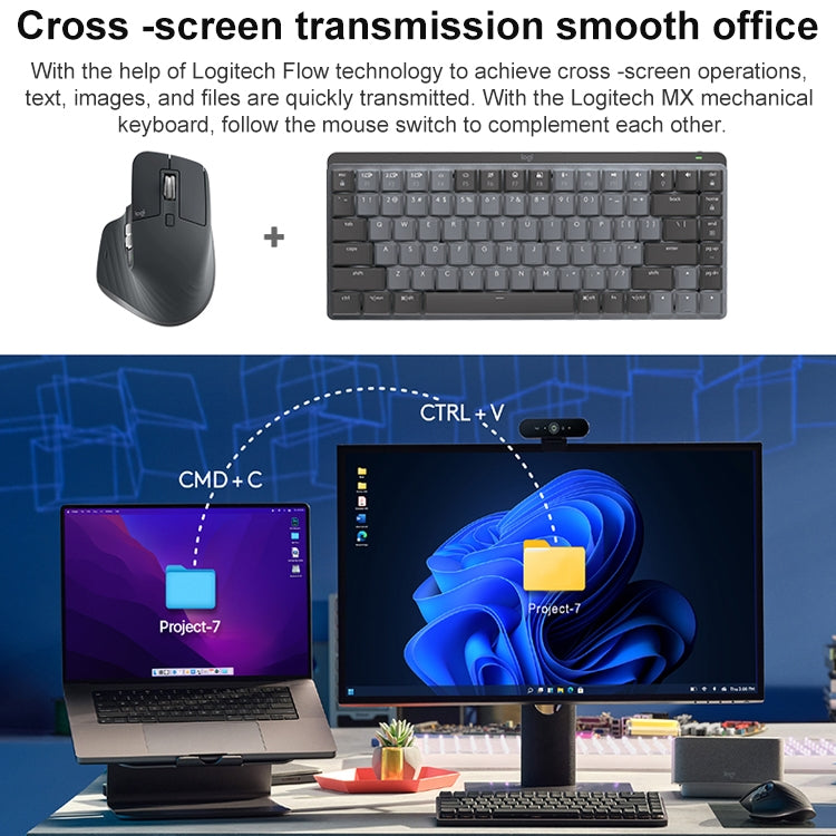 Logitech MX Master 3s 8000DPI 2.4GHz Ergonomic Wireless Bluetooth Dual Mode Mouse (White) - free shipping - PMC TechLife - Order now!