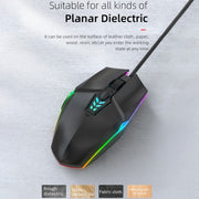 S700 Colorful Light USB Wired Office Gaming Mouse (Blue)