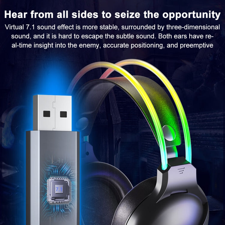 AULA S503 Headset RGB Wired Gaming Headphones - free shipping - PMC Jewellery - Order now!