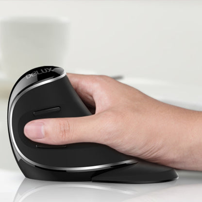DELUX M618 Plus 2.4G 1600DPI Wireless Portable Vertical Ergonomic Mouse - free shipping - PMC Jewellery - Order now!