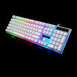 ZGB G21 104 Keys USB Wired Mechanical Feel Colorful Backlight Office Computer Keyboard Gaming Keyboard(White) - Wired Keyboard by PMC TechLife | Online Shopping South Africa | PMC TechLife | Buy Now Pay Later Mobicred
