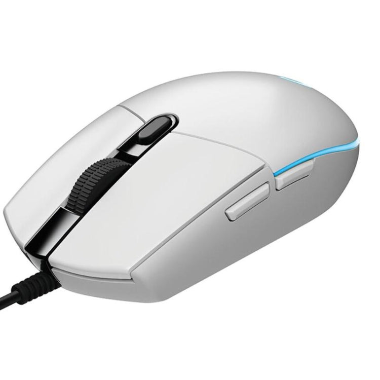Logitech G102 6-keys RGB Glowing 6000DPI Five-speed Adjustable Wired Optical Gaming Mouse, Length: 2m (White) - Wired Mice by Logitech | Online Shopping South Africa | PMC TechLife | Buy Now Pay Later Mobicred
