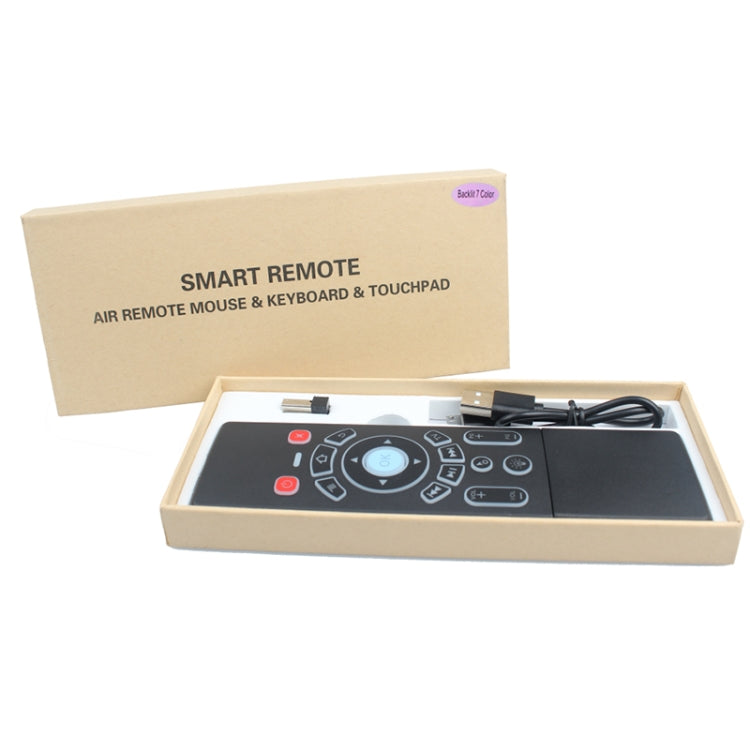 T6 Colorful Light Version Air Mouse 2.4GHz Wireless Keyboard Remote Controller with Touchpad & IR Learning for PC, Android TV Box / Smart TV, Multi-media Devices - free shipping - PMC Jewellery - Order now!